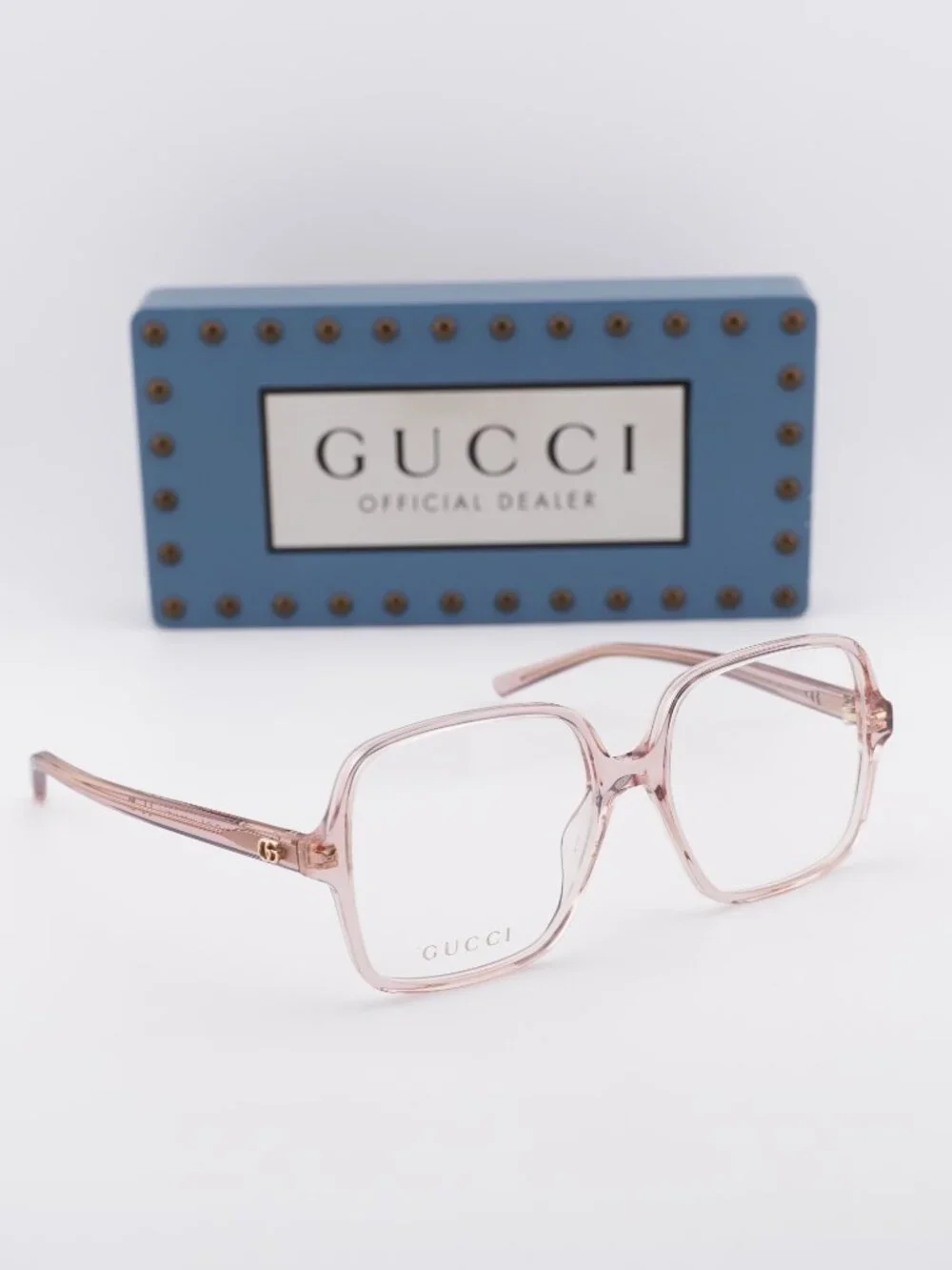 Gucci GG1994O 003 Square Eyeglasses 53mm - Crystal Pink
